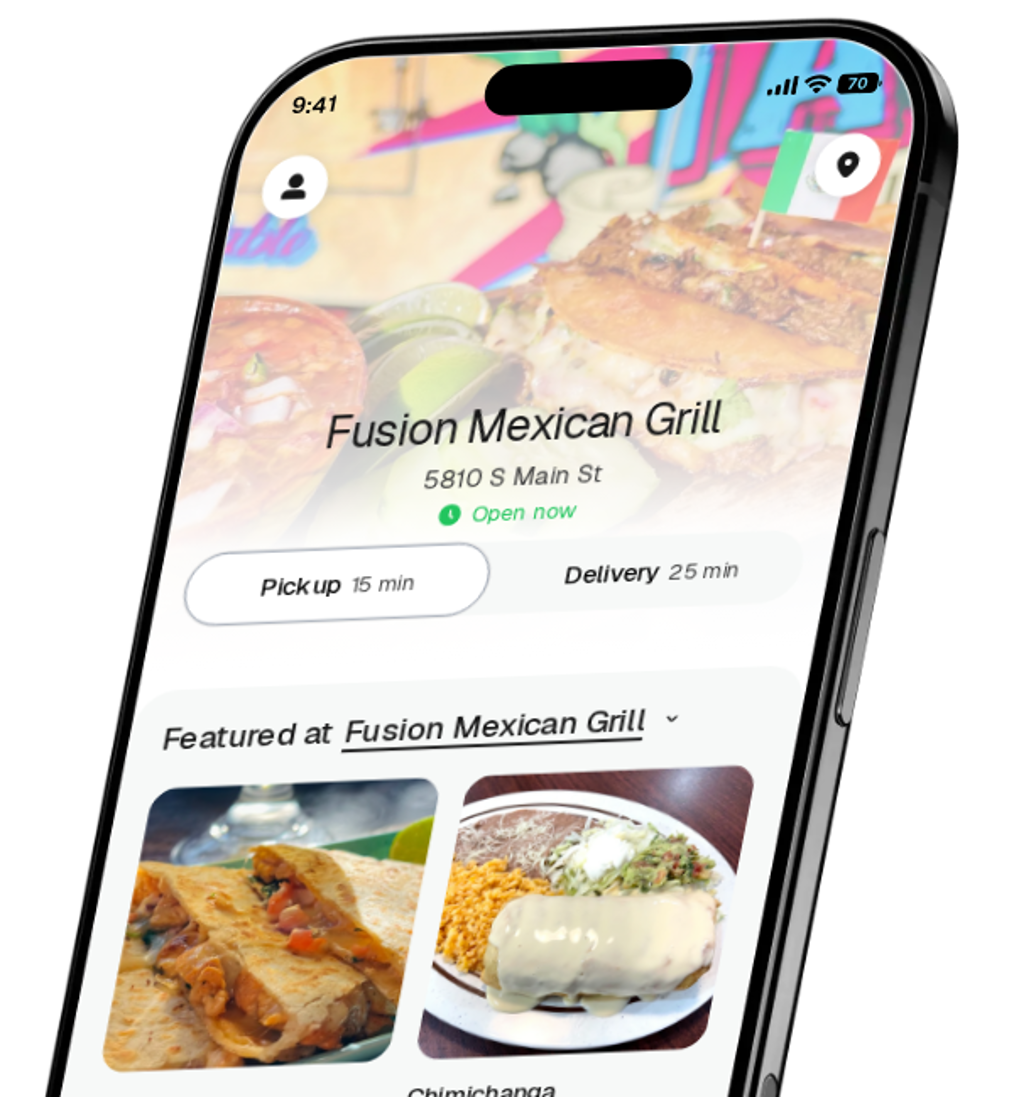 Fusion Mexican Grill app preview