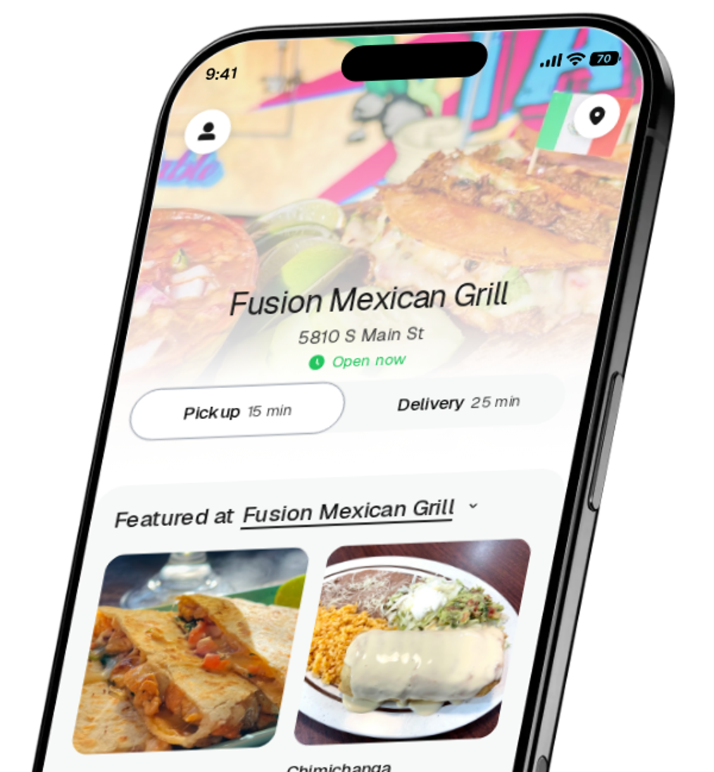Fusion Mexican Grill app preview