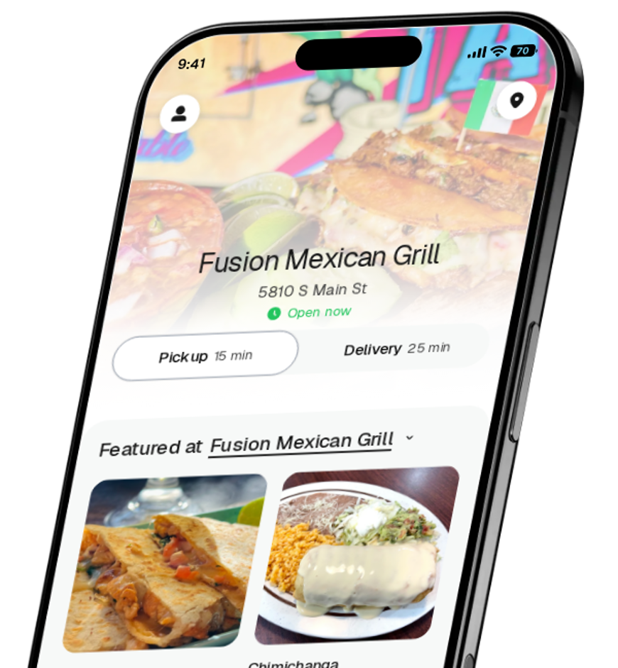 Fusion Mexican Grill app preview