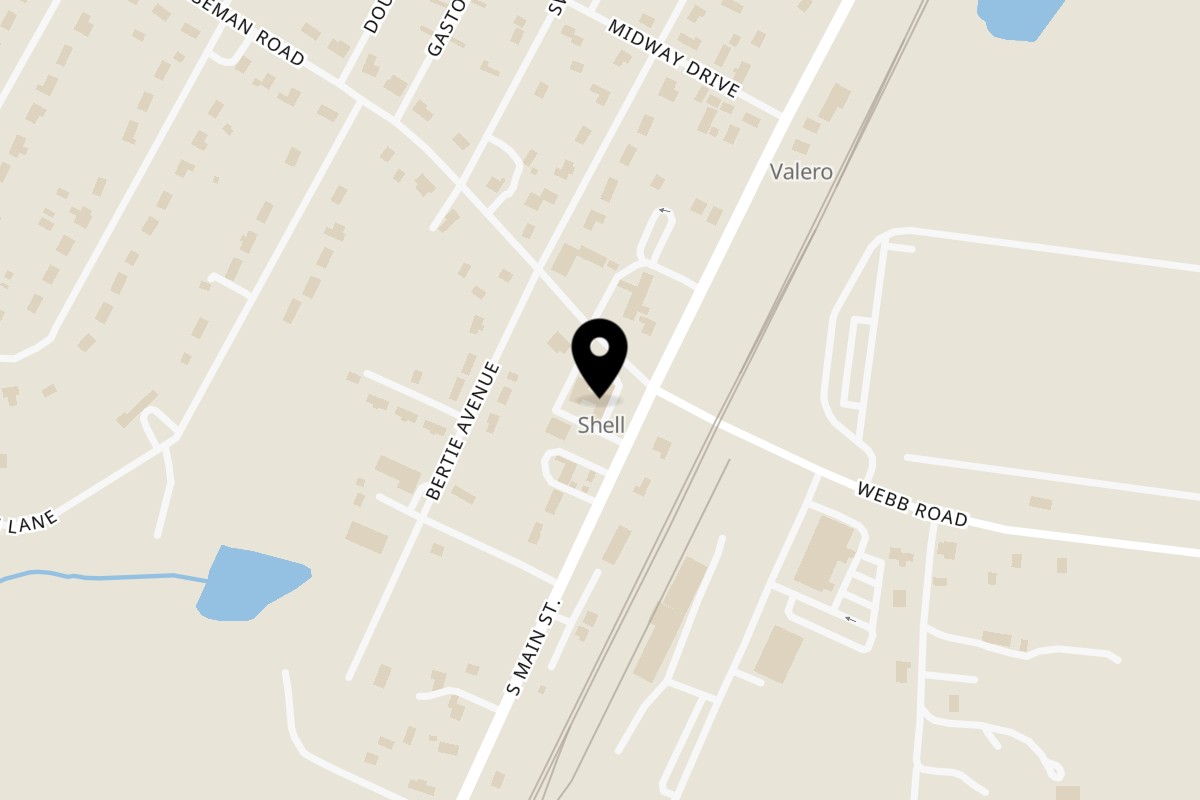 Map showing the location of Fusion Mexican Grill on 5810 S Main St in Salisbury